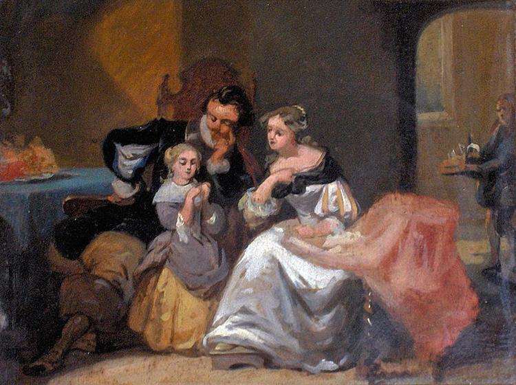 Charles van den Daele A happy family oil painting image